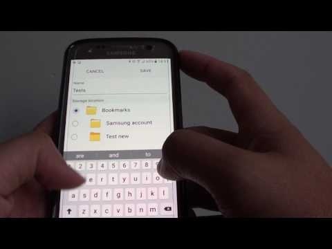 Samsung Galaxy S7: How to Organize / Re-order Bookmarks in Internet App hqdefault