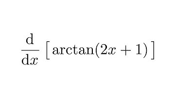 Derivative of arctan(2x+1)