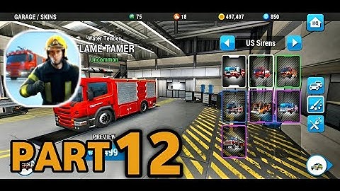 Emergency HQ: Firefighter Game - Gameplay Walkthrough Part 12 - TickerX (iOS, Android)