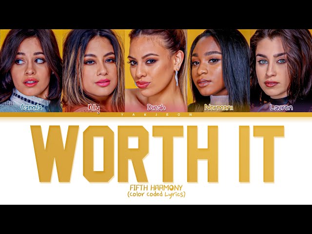 Fifth Harmony - Worth It (Lyrics) ft. Kid Ink (Color Coded Lyrics) class=