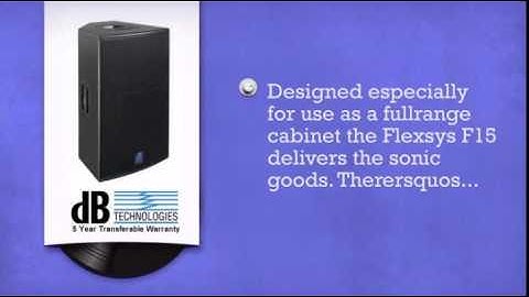 dB Technologies Flexsys F15 - DJkit.com