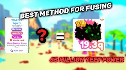 *THE BEST WAY* To fuse rainbow wild fire agony 🔥 Pet Simulator X