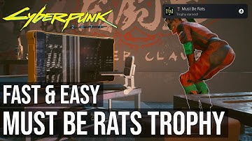 Must Be Rats Trophy (Perform The Distract Enemies Quickhack 30 Times) - Cyberpunk 2077