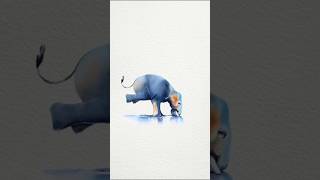 Beautiful Water Colour Painting 🖌️🎨#youtubeshorts #trending #love #shortvideo #shorts #short #art