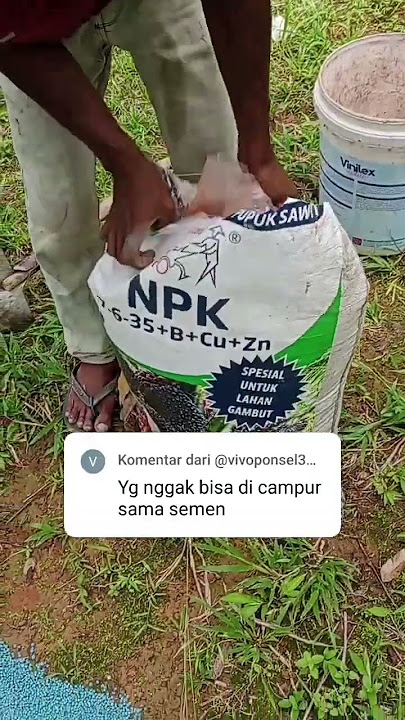 Kalo dicampur semen jadi rumah nti Bosque 😅😅😅 #palmoil #sawit #pupuk #pupuksawit