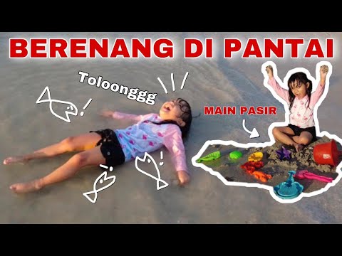 MAIN AIR , PASIR DAN BERENANG DI PANTAI MATRAS BANGKA