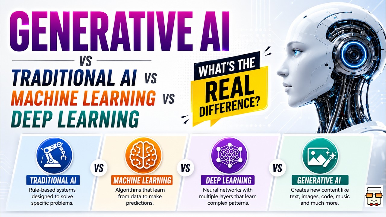 Generative AI vs Deep Learning vs Machine Learning vs Traditional AI ...
