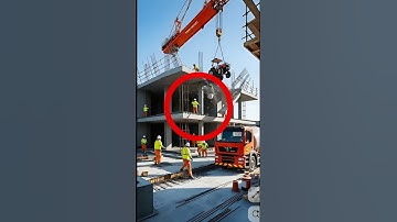 SECONDS FROM TRAGEDY! Concrete Slab Misses Worker in Shocking Accident 🚨