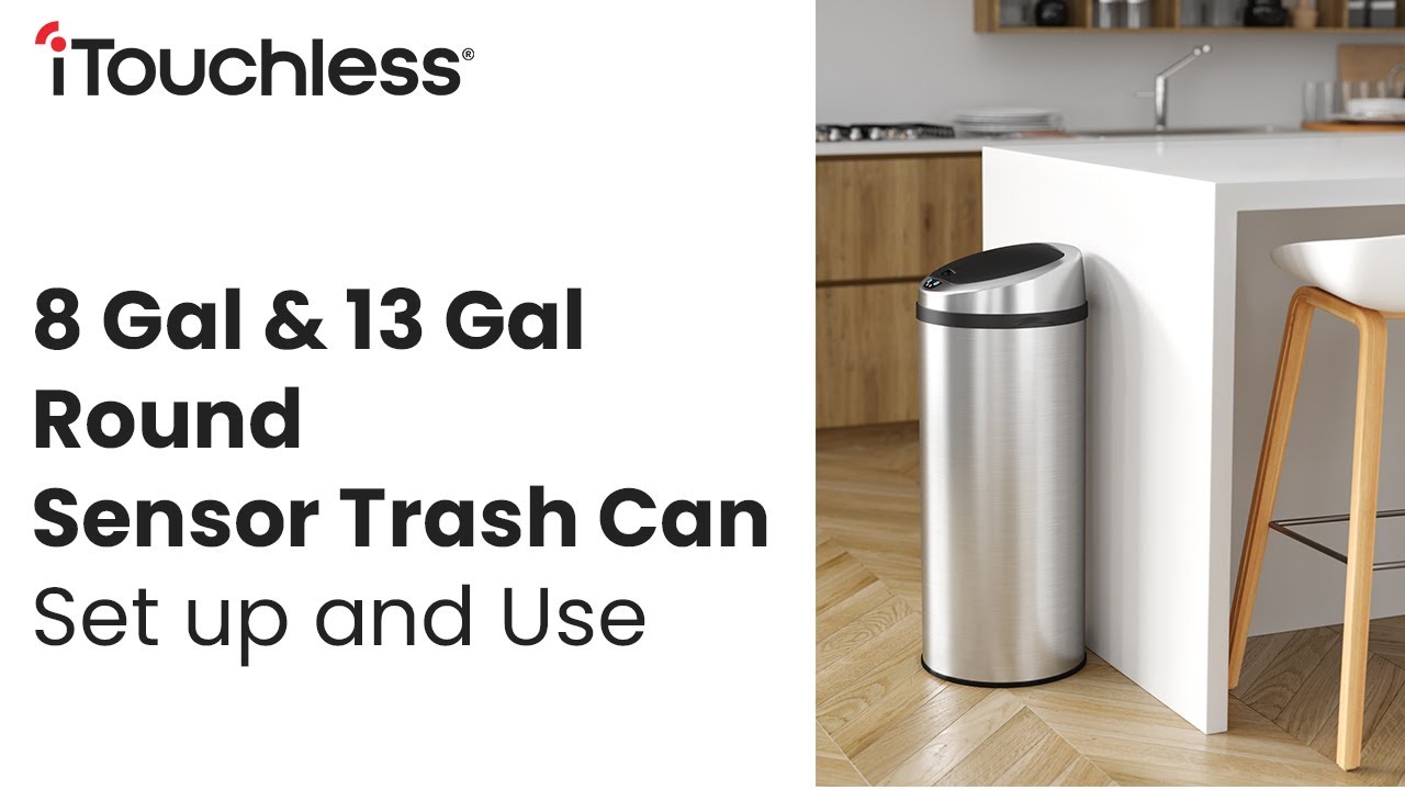 13 Gallon Sensor Trash Can – iTouchless Housewares and Products Inc.