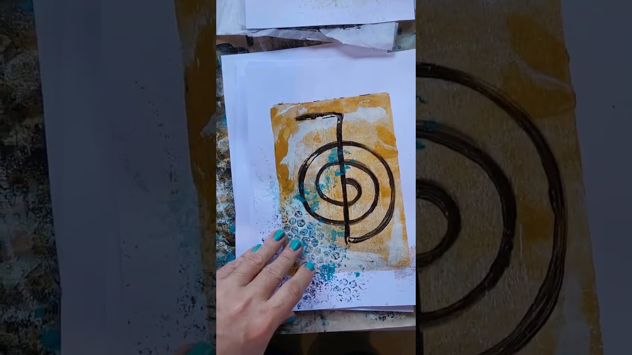 Gelli plate prints for collage in my art journal! 