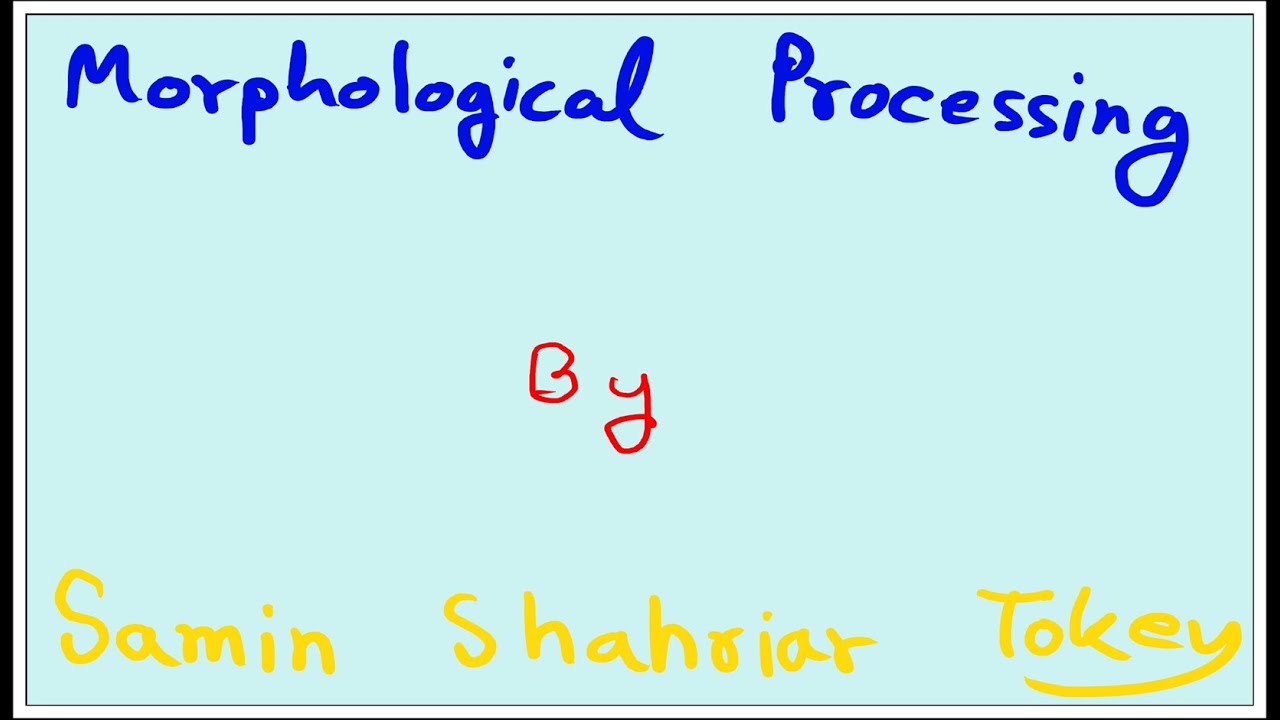 37. Morphological Image Processing - Hit Or Miss Transform - YouTube