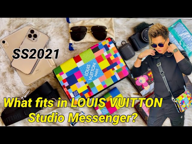 What fits in LOUIS VUITTON Studio Messenger
