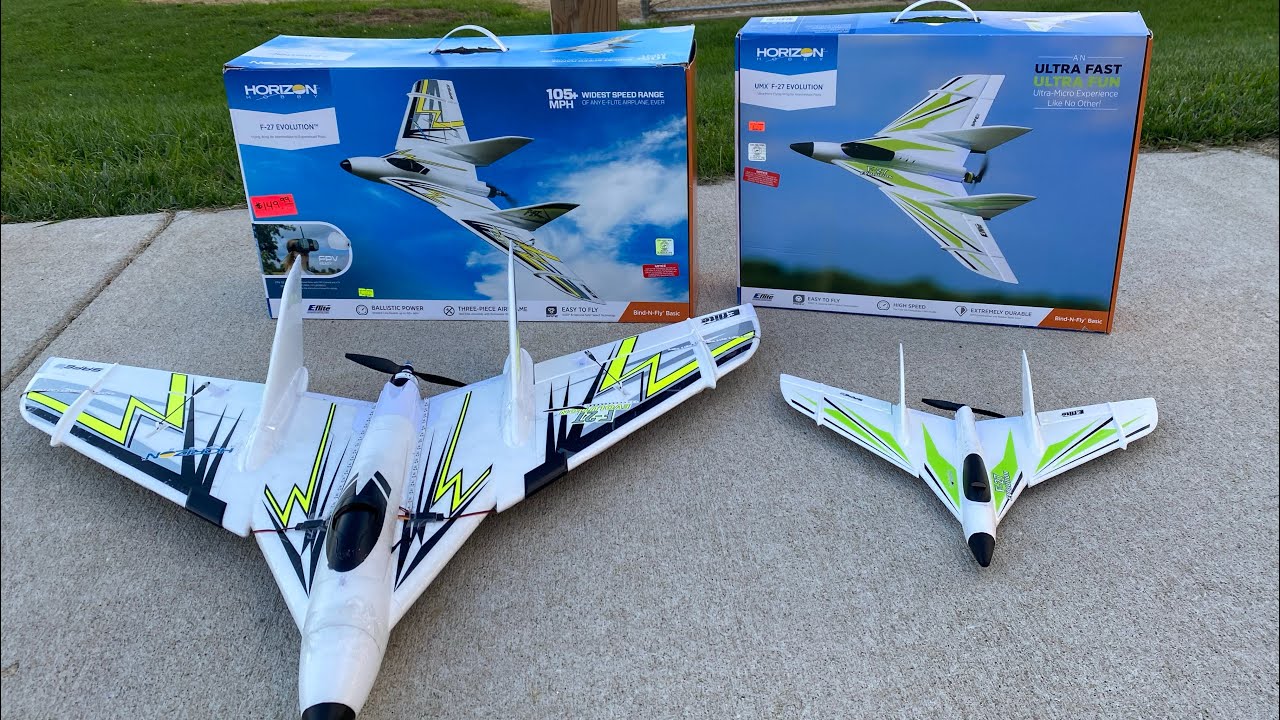 Horizon F-27 Evolution 飛行機ラジコン Horizon Hobby: E-Flite UMX F-27 Evolution quick review/maiden