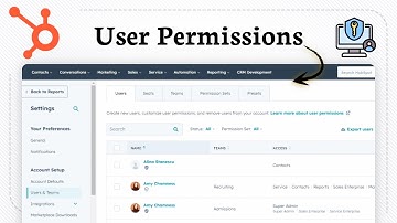 How To Use HubSpot User Permissions (Manage User Roles)