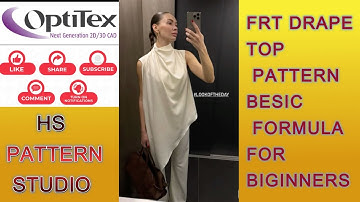 Front Drape Top Drafting Step-by-Step | Pattern Drafting for Beginners Pattern Making Tutorial.