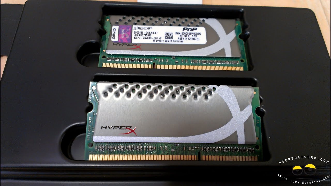 Night As far as people are concerned Antarctic Kingston HyperX 8GB (2x4GB) DDR3 1600MHz CL9 SODIMM- Laptop Memory  Installation - YouTube
