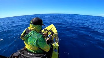 Kayak fishing. Hobie Outback 2020 offshore fishing.
