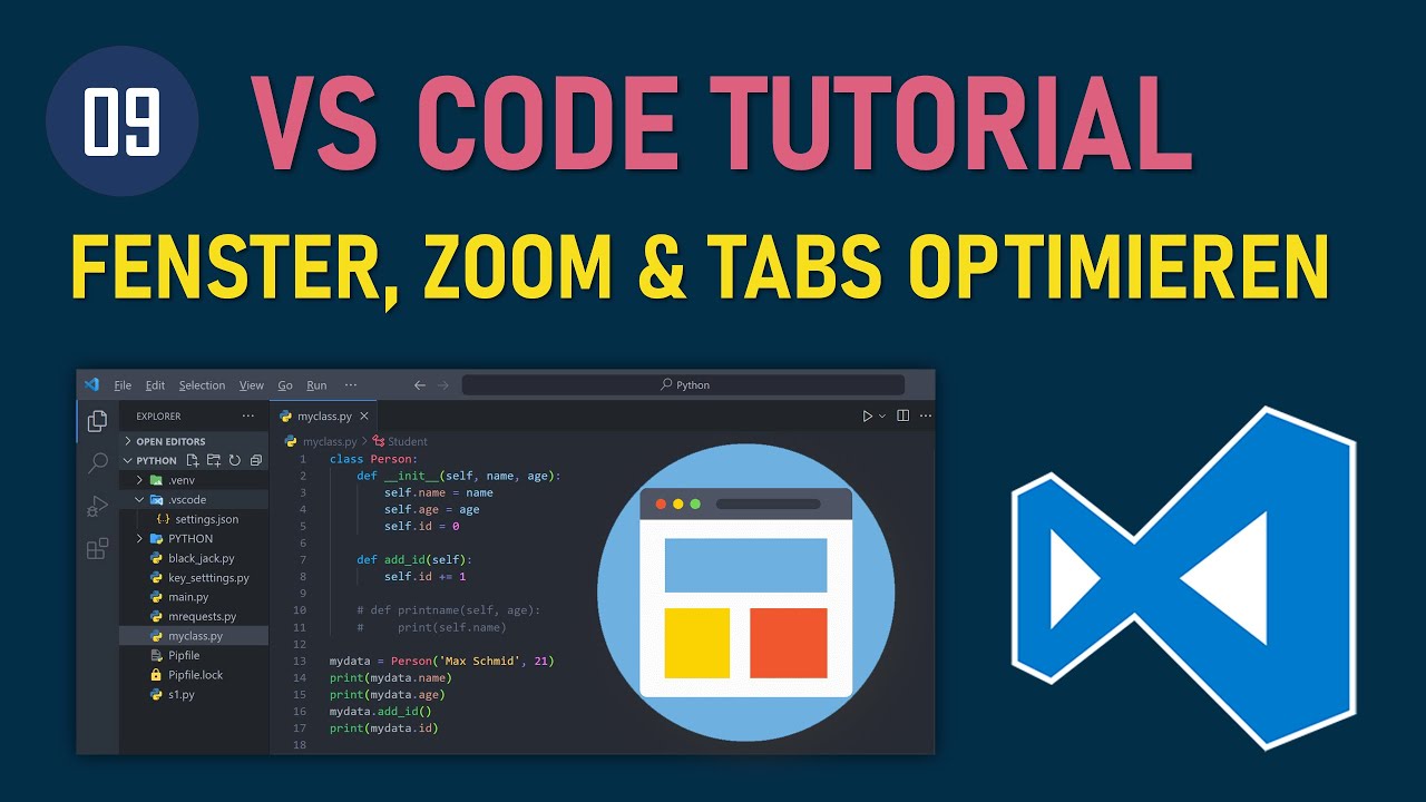 Schreiben und Ausführen von Python-Code in Visual Studio Code: Fenster ...