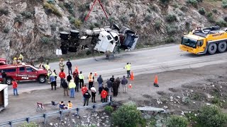 Raw video shows semi truck lifted from Deer Creek Reservoir