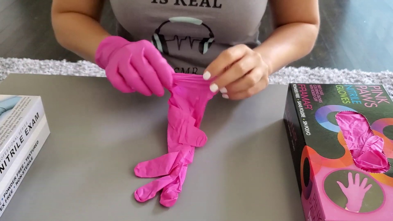 Clean ASMR - Glove sizing, rubber gloves & driving gloves, Tingles Triggered