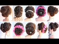 10 elegant juda hairstyle for women | hairstyle for saree | hairstyle for wedding party