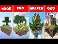 NOOB vs PRO vs HACKER vs GOD : SKYBLOCK in Minecraft ! AVM SHORTS Animation