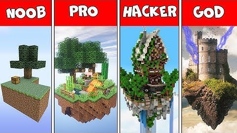 NOOB vs PRO vs HACKER vs GOD : SKYBLOCK in Minecraft ! AVM SHORTS Animation