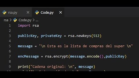 Implementacion del algoritmo RSA