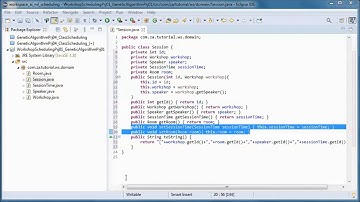 workshops/conference scheduling (01) + genetic algorithms (08) - JAVA Prototype Project