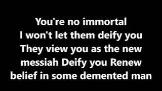 disturbed - deify (lyrics)