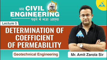 Determination of Coefficient of Permeability | Lecture 05 | Geotechnical Engineering | CE