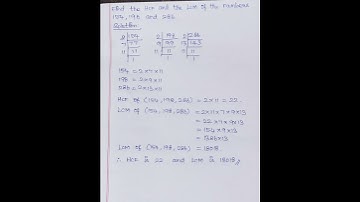 HCF and LCM of 154,198 & 286 are 22 and 18018||#maths#lcm#hcf#education#youtube #youtubeshorts#short