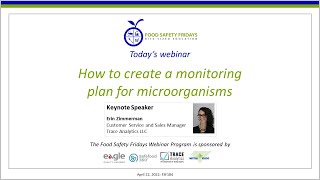 How to create a monitoring plan for microorganisms