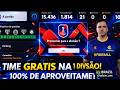 TIME GRÁTIS NA 1ª DIVISÃO COM 100% DE APROVEITAMENTO!