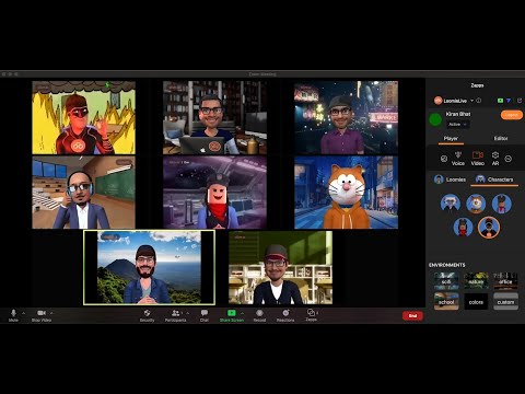 LoomieLive Brings Lip-syncing Avatars into Zoom through Zapps