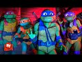 Teenage Mutant Ninja Turtles: Mutant Mayhem (2023) - Turtles Fight The Criminals Scene | Movieclips