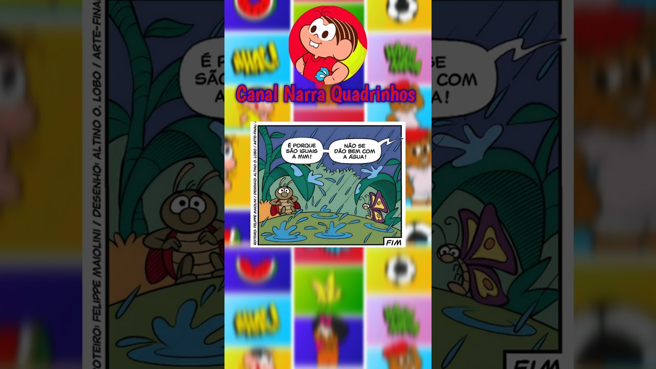 Tirinha do Cascão | Histórias em Quadrinhos do Cascão | Narra Quadrinhos