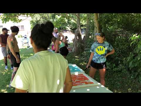 Jury Members compete in Slide Puzzle