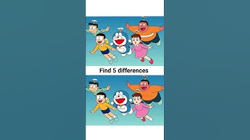 Find 5 differences #smile #puzzle #game #cartoon #subscribe #trendingshorts #viralshorts #shorts