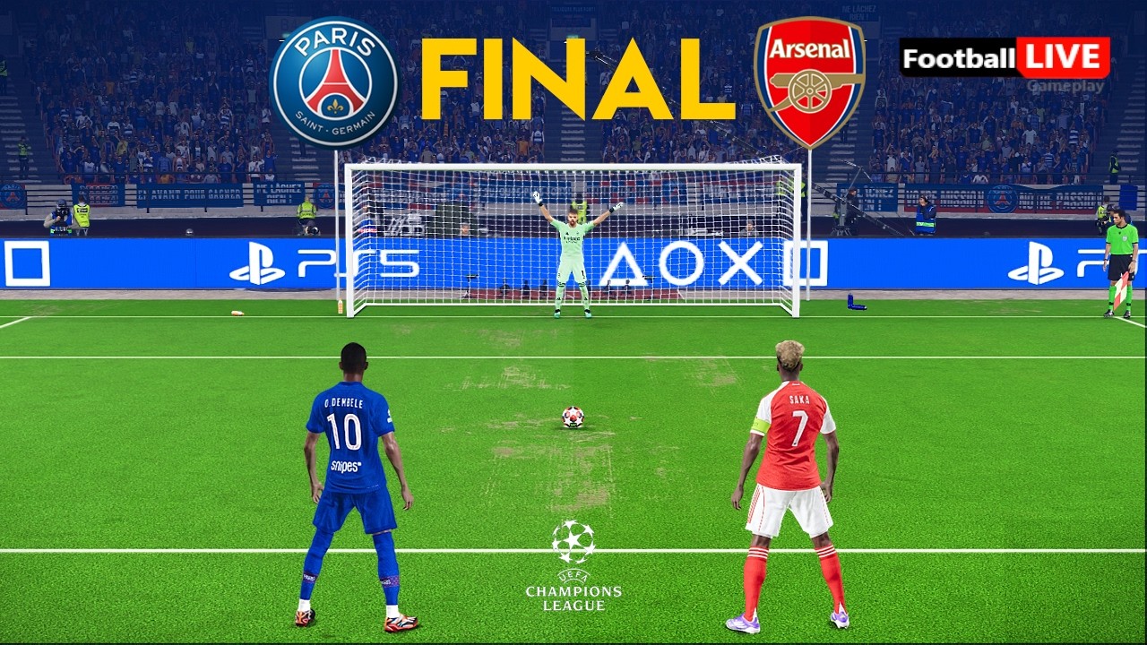PSG vs ARSENAL - Penalty Shootout - Final UEFA Champions League 2026 | Simulation PES