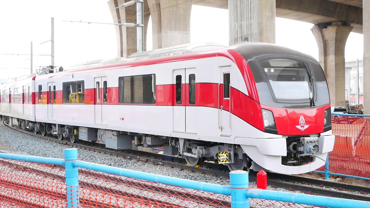 พาชม รถไฟฟ้าสายสีแดง Red Line Electric Train - YouTube