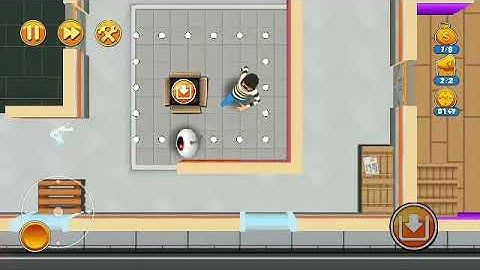 Seagull Bay 8 - Robbery Bob 2 - Complete level without using any tool - 3 Stars