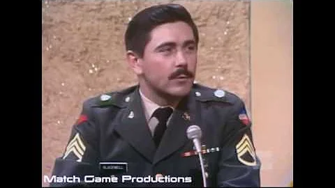 Sgt. Richard Blackwell on "The Match Game" 1976