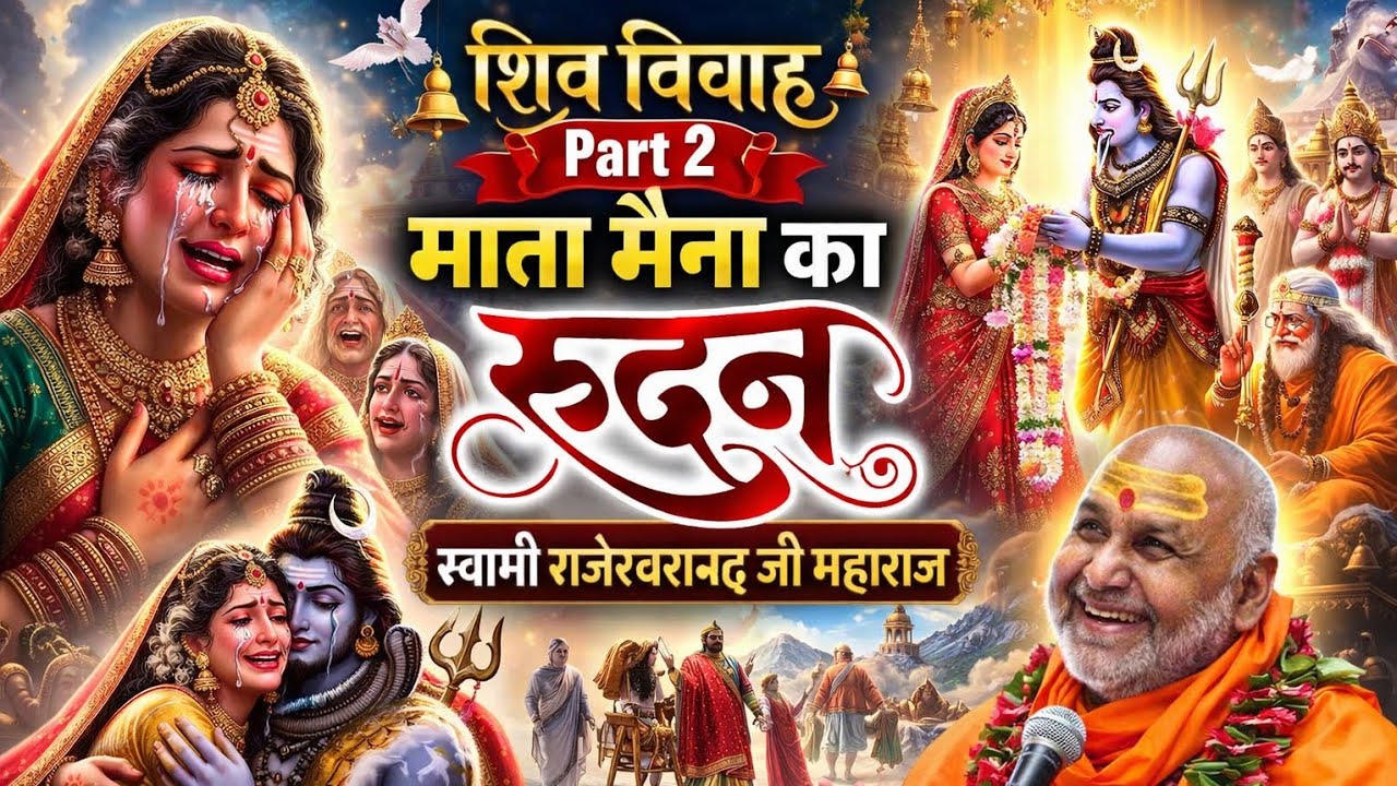 Swami Rajeswranand ji shiv vivah katha part 2 ,शिव विवाह राजेश्वरानंद जी महाराज