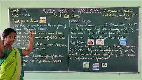 Class 1 EVS Chapter 3 My Home Part 1 1