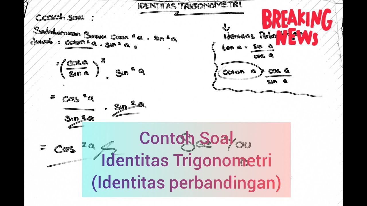 Contoh soal Identitas Trigonometri - YouTube