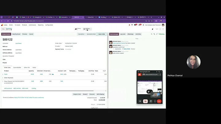 [Odoo 18][Accounting] GAAP Compliance - Customer down payment impacting ‘liability’ account