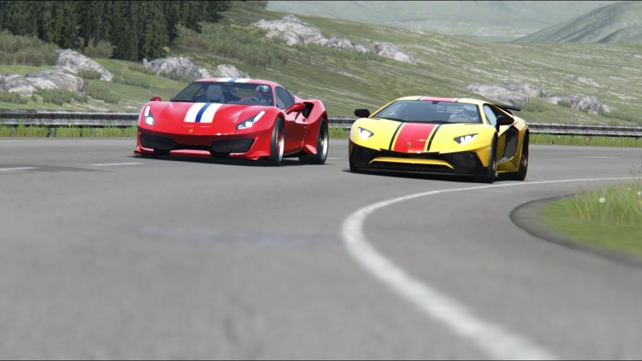 Lamborghini Aventador Sv Vs Ferrari 488 Pista At Highlands