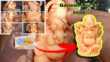 How to make a Ganesh idol in soap | Artist Chiranjit | Ganesh idol by soap carving |