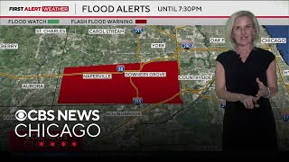 Strong storms moving through bring flooding in western suburbs